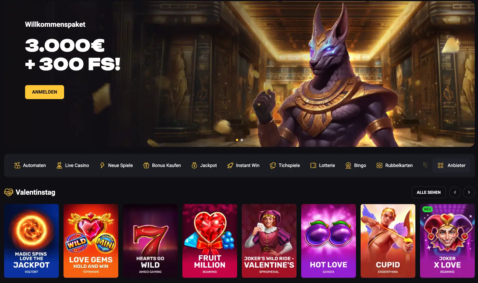 Amonbet Bet Casino welkomstbonus en spellen